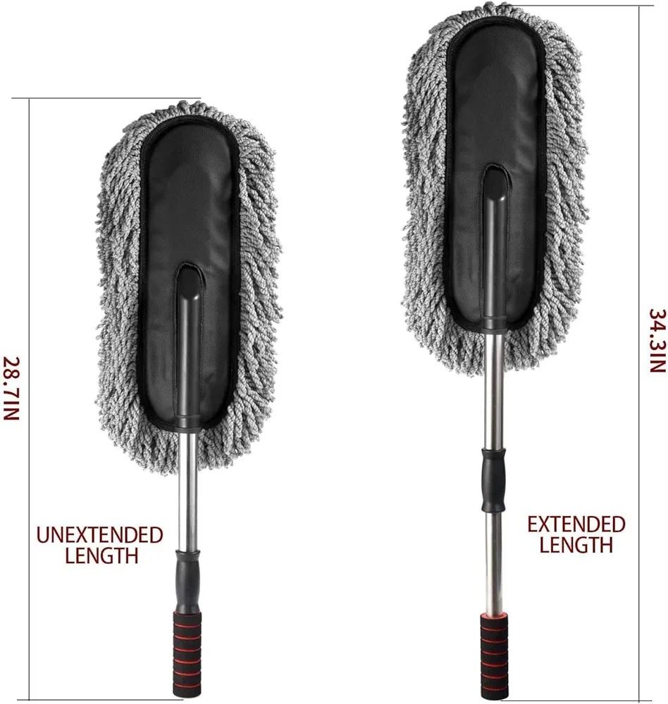 Telescopic Microfiber Car Duster With Long Handle