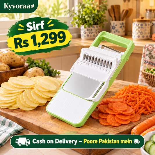 5 in 1 Vegetable Cutter & Grater – Slice, Shred & Peel in Seconds