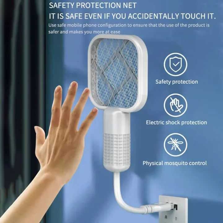 Mosquito Gadget Swatter UV Light with sharp sparking Fly Bug Zapper Insect Racket easy to used winter Fly Swatters Trap For Home Office Outdoor