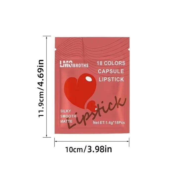 8-Color Capsule Lipstick Set – Silky Smooth Matte Finish Mini Lipstick Pods (Travel Size & Portable)