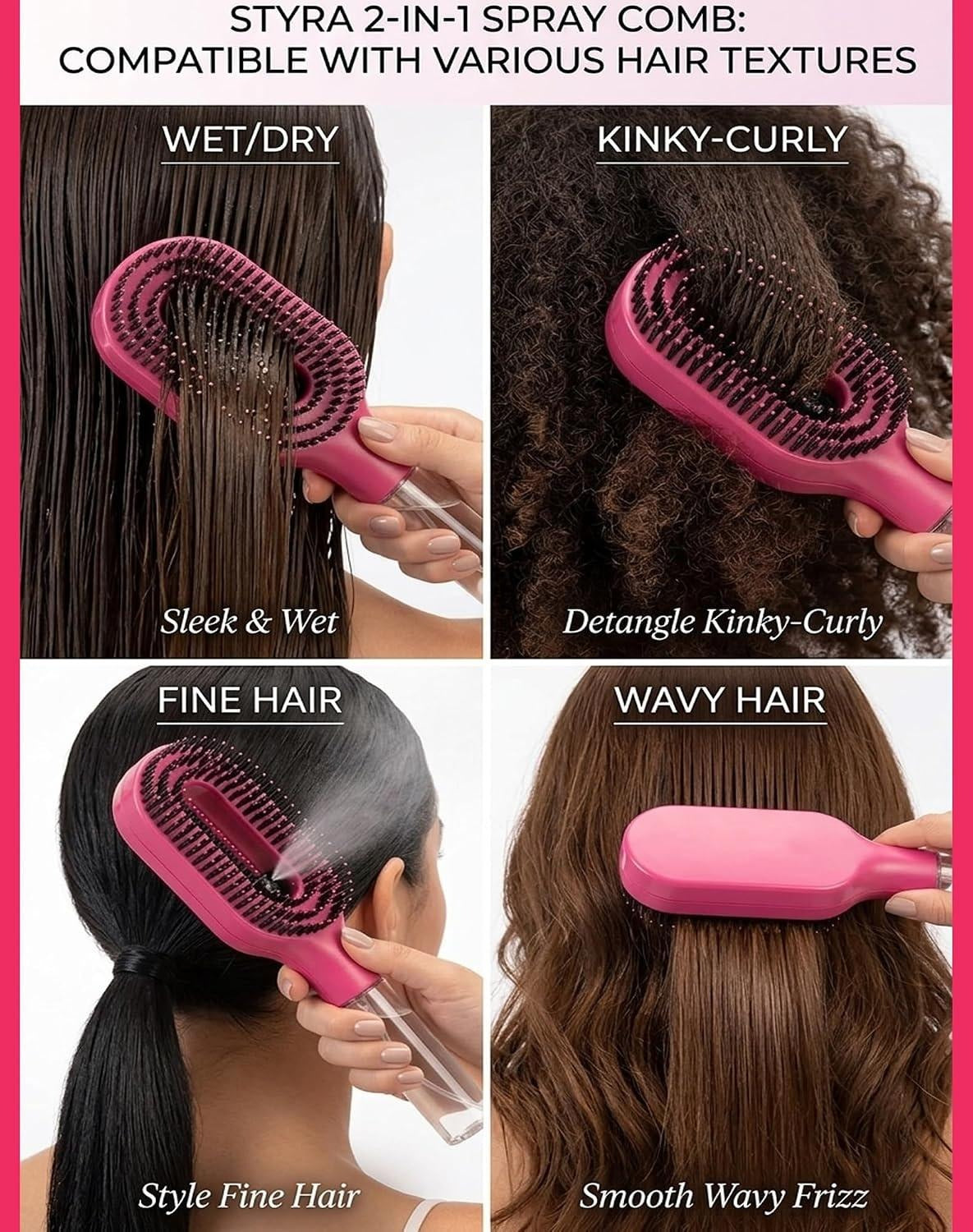 Styrahair Spray Comb Multi-Functional Hair Smoothing Comb