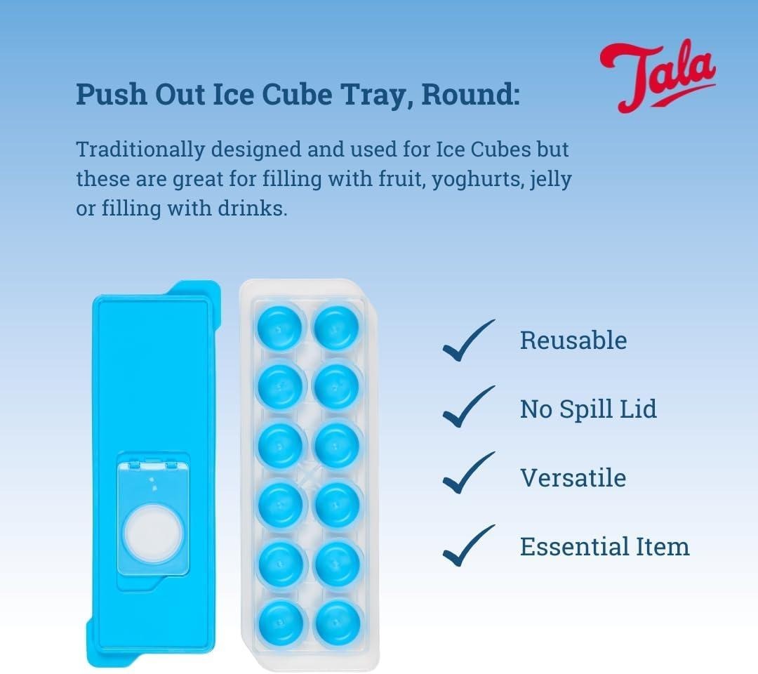 Ice Cube Tray with No Spill Removable Lid Quick and Easy Release Silicone Based Will Release Contents with Ease